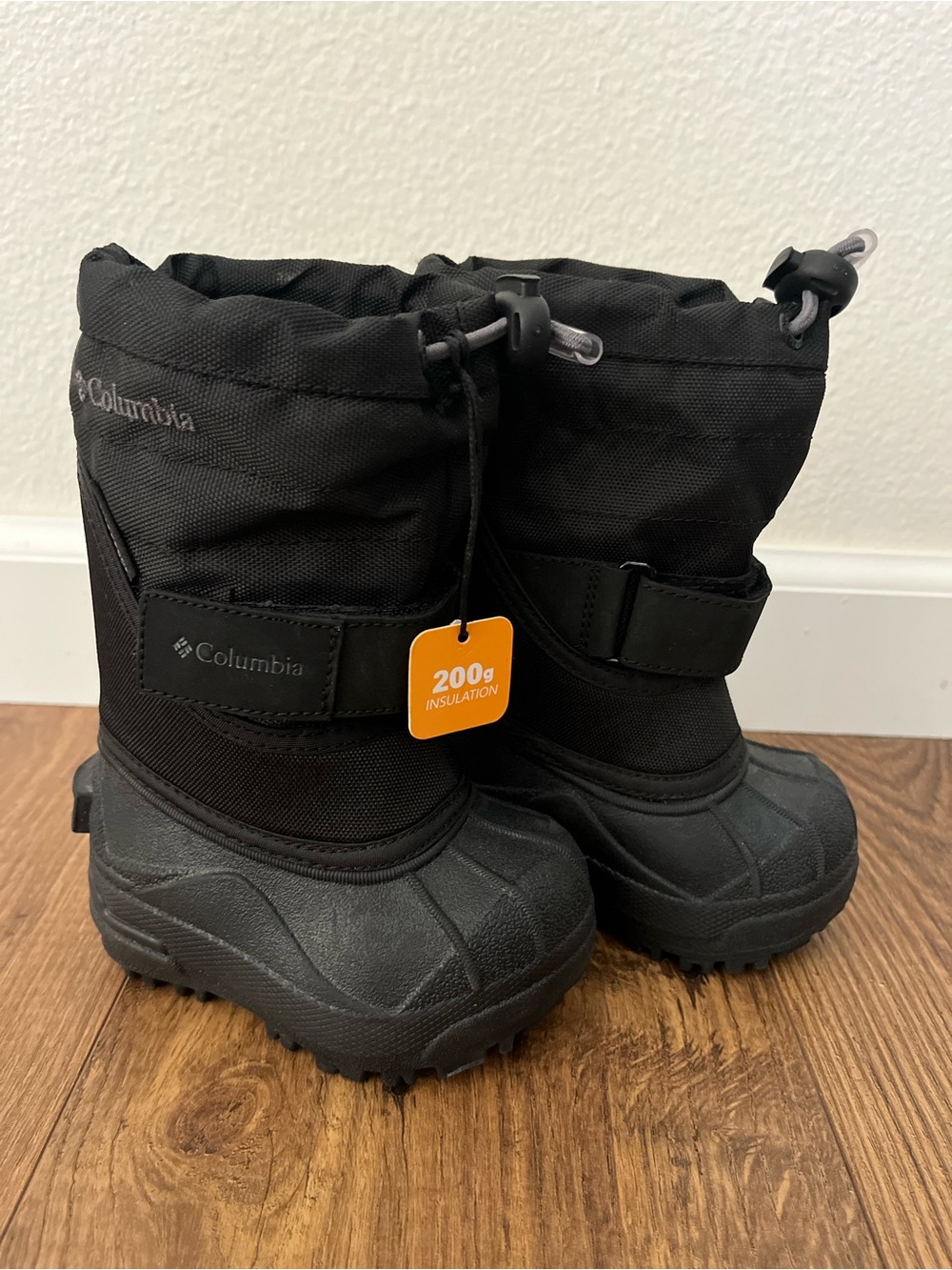 New Columbia toddler Powderbug black size 4 winter snow boots waterproof